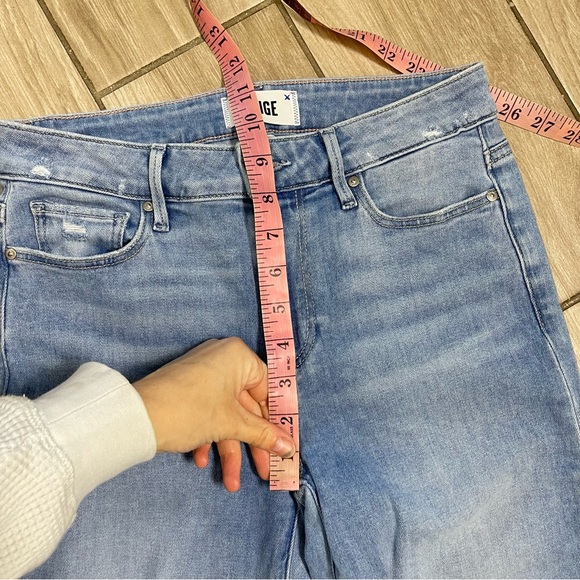Paige Genevieve Sky Touch Distressed  - Size 26 - NWOT - Raw Hem RN#27002 - Picture 11 of 12